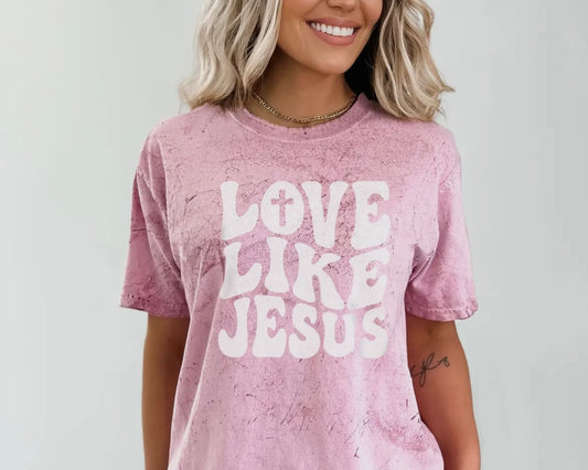 Love Like Jesus colorblast tee!