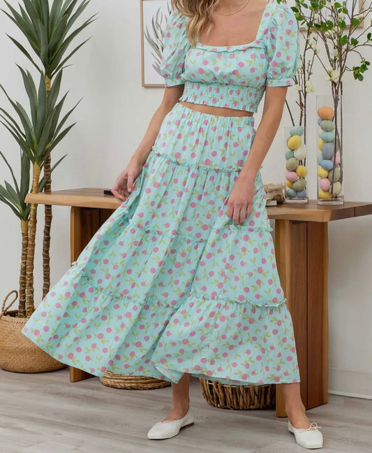 Secret Garden midi skirt