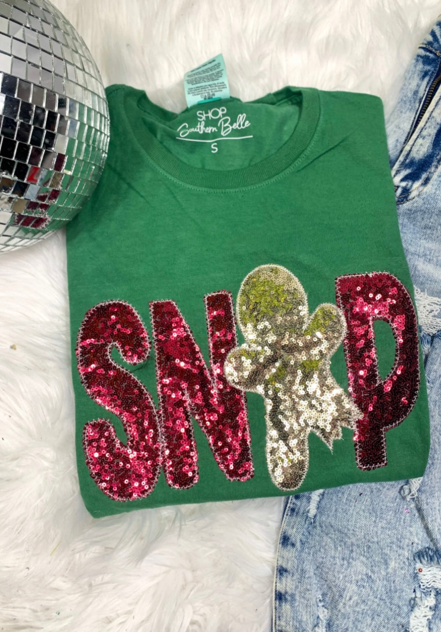 SNAP real sequin tee PREORDER