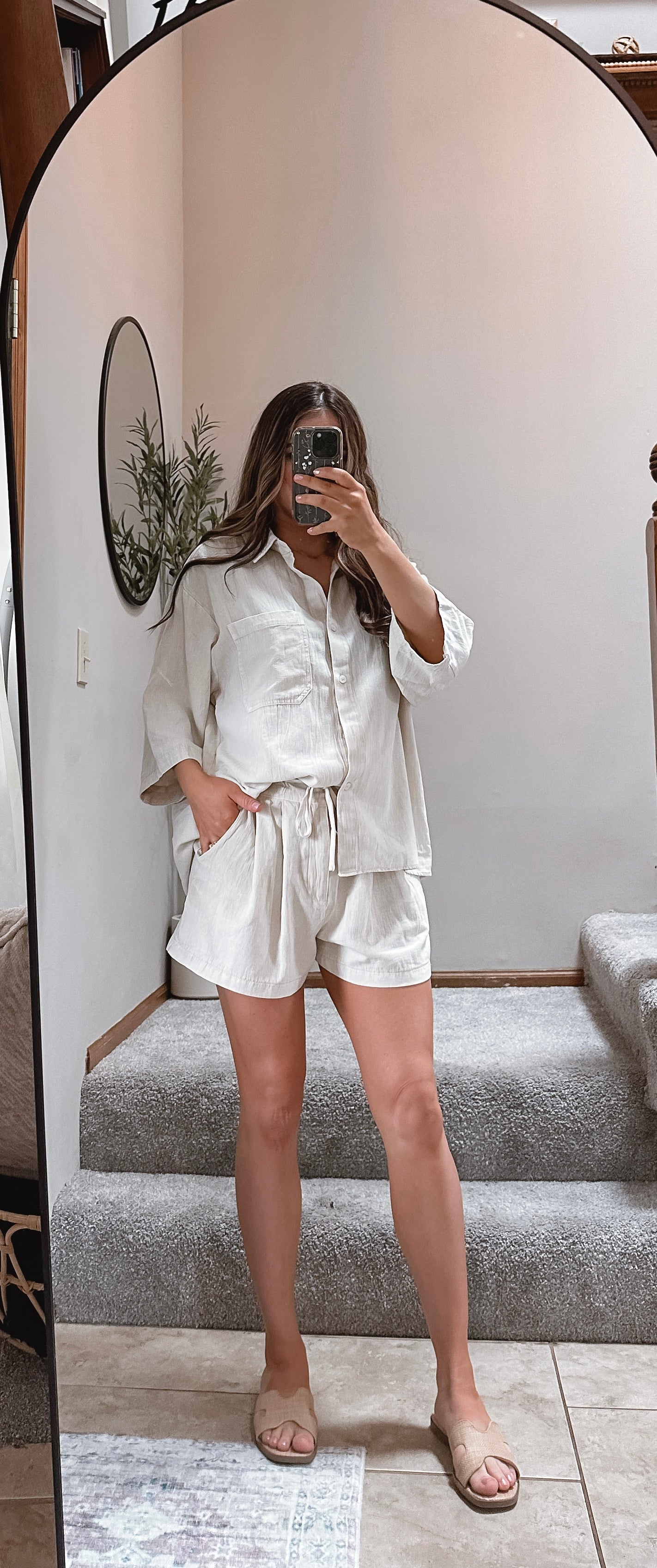 Summer Resort linen button down