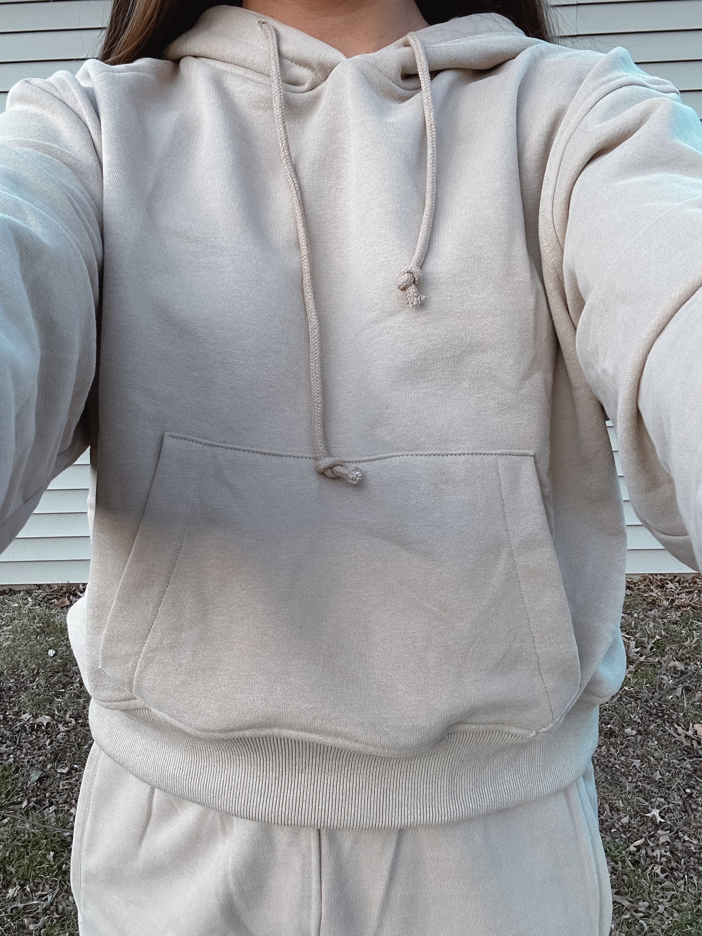 Charity creamy taupe hoody